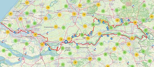 rijnfietsroute nederland   600x